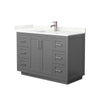 Custom image for Dark Gray with Brushed Nickel Trim / Giotto Quartz / No Mirror
