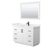 Custom image for White with Matte Black Trim / White Quartz / 46