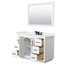 Custom image for White with Matte Black Trim / White Quartz / 46