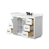 Custom image for White with Matte Black Trim / White Quartz / No Mirror