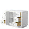 Custom image for White with Brushed Nickel Trim / No Mirror