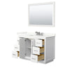 Custom image for White with Brushed Nickel Trim / Giotto Quartz / 46
