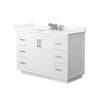 Custom image for White with Brushed Nickel Trim / Giotto Quartz / No Mirror