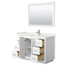 Custom image for White with Brushed Nickel Trim / White Quartz / 46