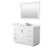 Custom image for White with Brushed Nickel Trim / White Quartz / 46