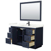 Custom image for Dark Blue with Matte Black Trim / Giotto Quartz / 46