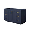 Custom image for Dark Blue with Brushed Gold Trim / No Mirror