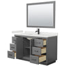 Custom image for Dark Gray with Matte Black Trim / White Quartz / 46