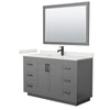 Custom image for Dark Gray with Matte Black Trim / White Quartz / 46