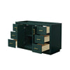 Custom image for Green with Brushed Gold Trim / No Mirror