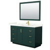 Custom image for Green with Brushed Gold Trim / Giotto Quartz / 46