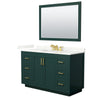Custom image for Green with Brushed Gold Trim / Giotto Quartz / 46