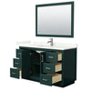 Custom image for Green with Brushed Nickel Trim / Giotto Quartz / 46