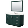 Custom image for Green with Brushed Nickel Trim / Giotto Quartz / 46
