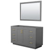 Custom image for Dark Gray with Brushed Gold Trim / 46