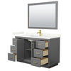 Custom image for Dark Gray with Brushed Gold Trim / Giotto Quartz / 46