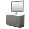 Custom image for Dark Gray with Brushed Gold Trim / Giotto Quartz / 46