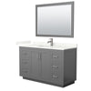 Custom image for Dark Gray with Brushed Nickel Trim / Giotto Quartz / 46