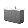 Custom image for Dark Gray with Brushed Nickel Trim / Giotto Quartz / No Mirror