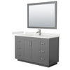 Custom image for Dark Gray with Brushed Nickel Trim / White Quartz / 46