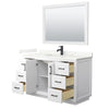 Custom image for White with Matte Black Trim / Giotto Quartz / 46