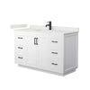 Custom image for White with Matte Black Trim / White Quartz / No Mirror