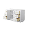 Custom image for White with Brushed Gold Trim / No Mirror