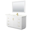 Custom image for White with Brushed Gold Trim / Giotto Quartz / 46