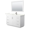 Custom image for White with Brushed Nickel Trim / Giotto Quartz / 46