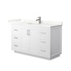 Custom image for White with Brushed Nickel Trim / Giotto Quartz / No Mirror