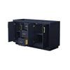 Custom image for Dark Blue with Brushed Gold Trim / No Mirror