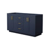Custom image for Dark Blue with Brushed Gold Trim / No Mirror