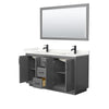 Custom image for Dark Gray with Matte Black Trim / Giotto Quartz / 58