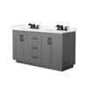 Custom image for Dark Gray with Matte Black Trim / Giotto Quartz / No Mirror