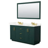 Custom image for Green with Brushed Gold Trim / Giotto Quartz / 58