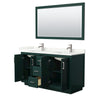 Custom image for Green with Brushed Nickel Trim / Giotto Quartz / 58
