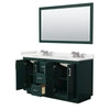 Custom image for Green with Brushed Nickel Trim / White Quartz / 58