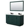Custom image for Green with Matte Black Trim / Giotto Quartz / 58
