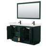 Custom image for Green with Matte Black Trim / White Quartz / 58