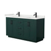 Custom image for Green with Matte Black Trim / White Quartz / No Mirror
