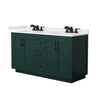 Custom image for Green with Matte Black Trim / White Quartz / No Mirror