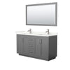 Custom image for Dark Gray with Brushed Nickel Trim / Giotto Quartz / 58