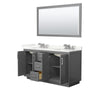Custom image for Dark Gray with Brushed Nickel Trim / Giotto Quartz / 58