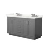 Custom image for Dark Gray with Brushed Nickel Trim / Giotto Quartz / No Mirror