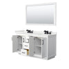 Custom image for White with Matte Black Trim / White Quartz / 58