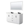 Custom image for White with Matte Black Trim / White Quartz / 58