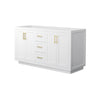 Custom image for White with Brushed Gold Trim / No Mirror