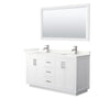 Custom image for White with Brushed Nickel Trim / Giotto Quartz / 58