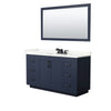 Custom image for Dark Blue with Matte Black Trim / Giotto Quartz / 58