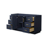 Custom image for Dark Blue with Brushed Gold Trim / No Mirror